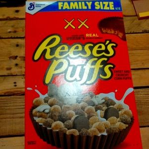 KAWS x Reese's Puffs Cereal (Not Fit For Human Consumption)